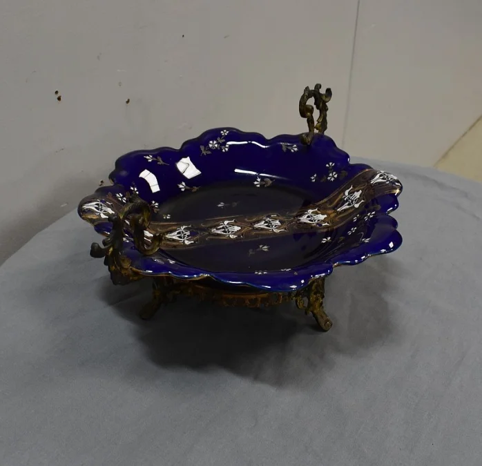 Coupe en Porcelaine Bleue de Lunéville, Napoléon III – 2ème partie du XIXe