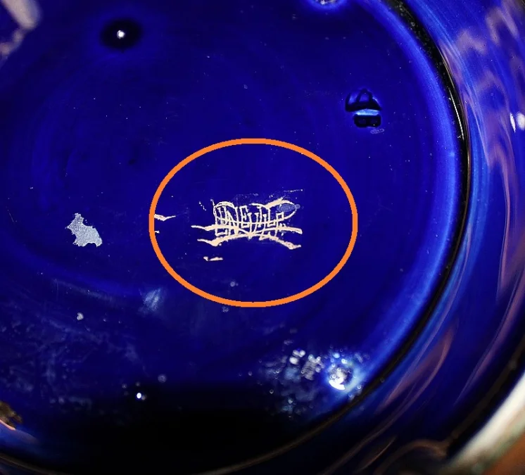 Coupe en Porcelaine Bleue de Lunéville, Napoléon III – 2ème partie du XIXe