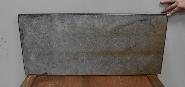 Petite Table Console en Placage de Ronce d’Acajou, goût Directoire – 1ère partie du XIXe
