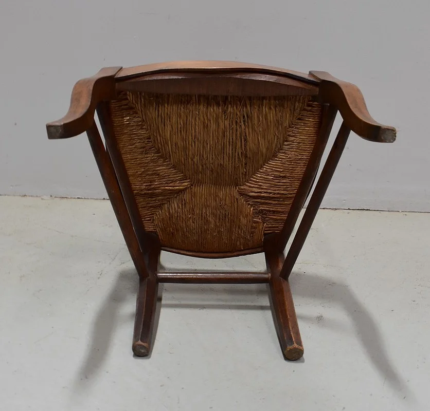 Chaise Enfant Paillée en Merisier, époque Louis Philippe – 2ème partie du XIXe