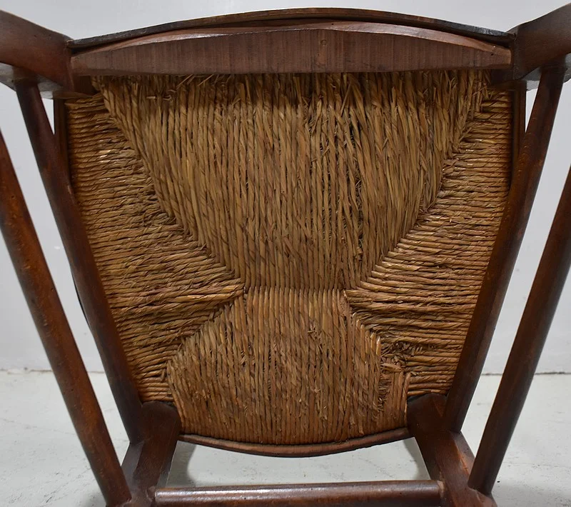 Chaise Enfant Paillée en Merisier, époque Louis Philippe – 2ème partie du XIXe