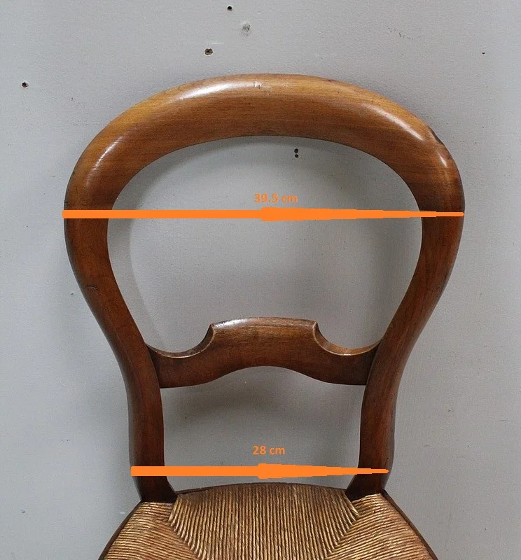 Chaise Enfant Paillée en Merisier, époque Louis Philippe – 2ème partie du XIXe