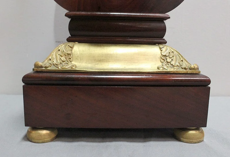 Pendule Lyre en Acajou et Bronze Doré, époque Empire – Début XIXe