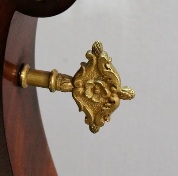 Pendule Lyre en Acajou et Bronze Doré, époque Empire – Début XIXe