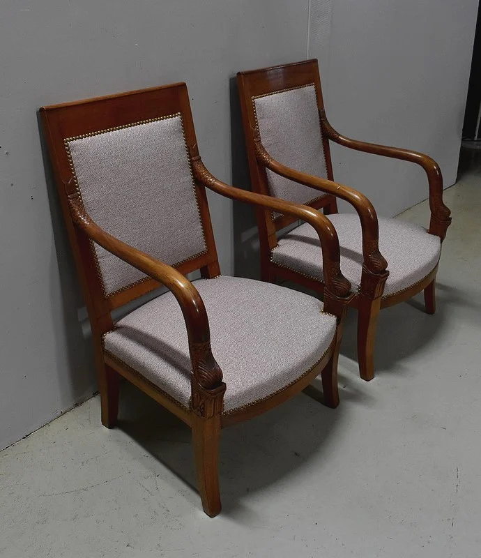 PAAR FRANSE STIJLSTOELEN VAN HET KEIZERLAND