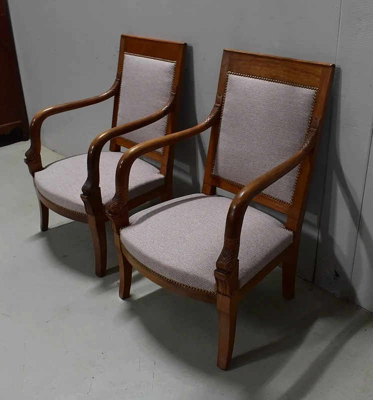 PAAR FRANSE STIJLSTOELEN VAN HET KEIZERLAND