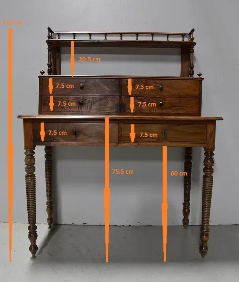 LOUIS PHILIPPE-ZEITRAUM-SCHREIBTISCH