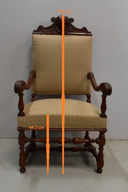 PAIR OF LOUIS XIII STYLE ARMCHAIRS