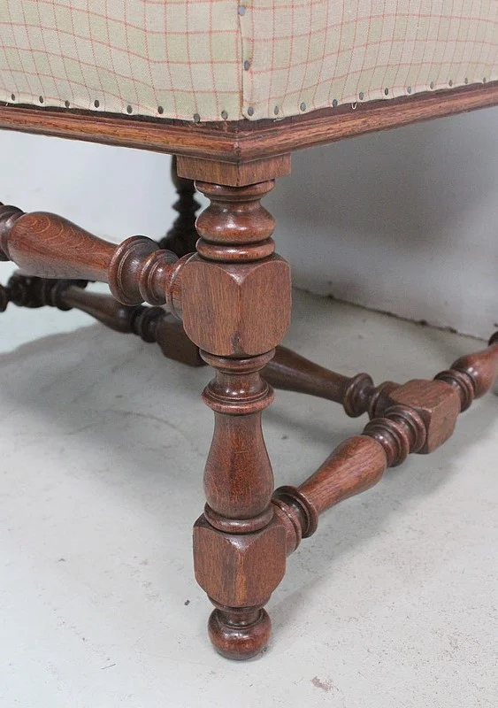 PAIR OF LOUIS XIII STYLE ARMCHAIRS