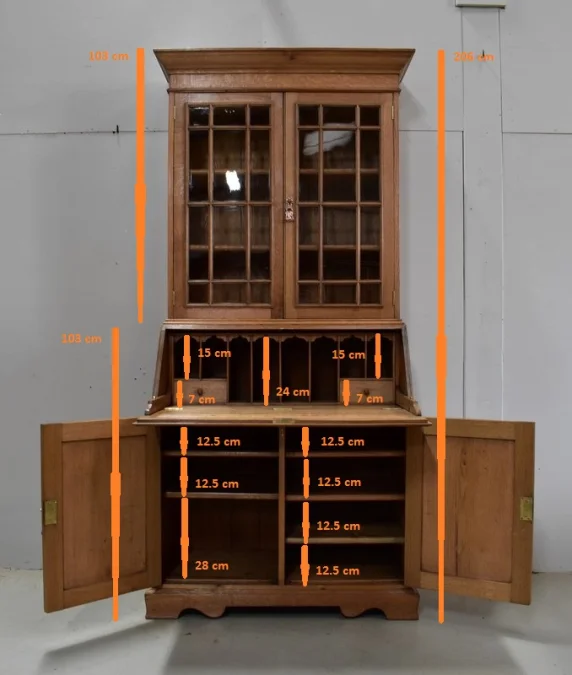 ENGLISH BUREAU BOOKCASE