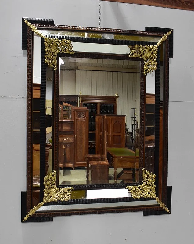 Grand Miroir Rectangulaire, style Louis XIV, époque Napoléon III – XIXe