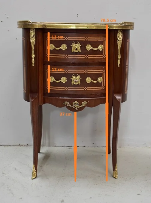 FRENCH TRANSITION STYLE CHEST OF DRAWERS