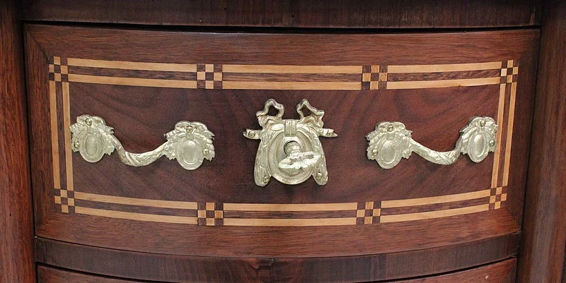 FRENCH TRANSITION STYLE CHEST OF DRAWERS