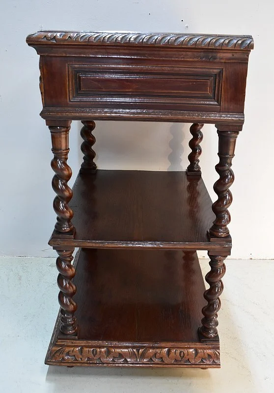 Petite Desserte en Chêne style Louis XIII – Époque 1900