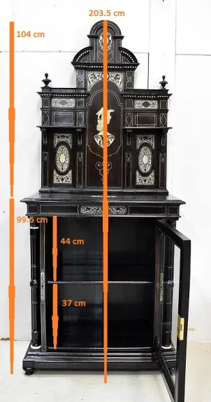 NAPOLEON III PERIOD DISPLAY CABINET