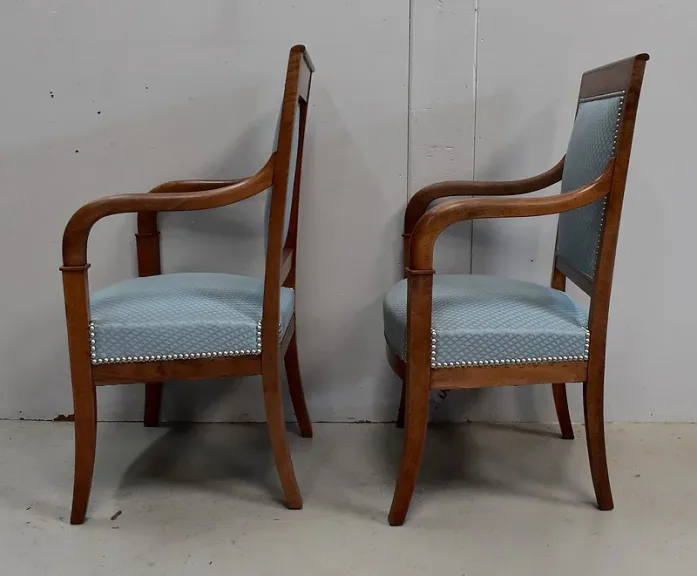 PAAR FRANZÖSISCHER DIRECTOIRE STYLE ARMCHAIRS