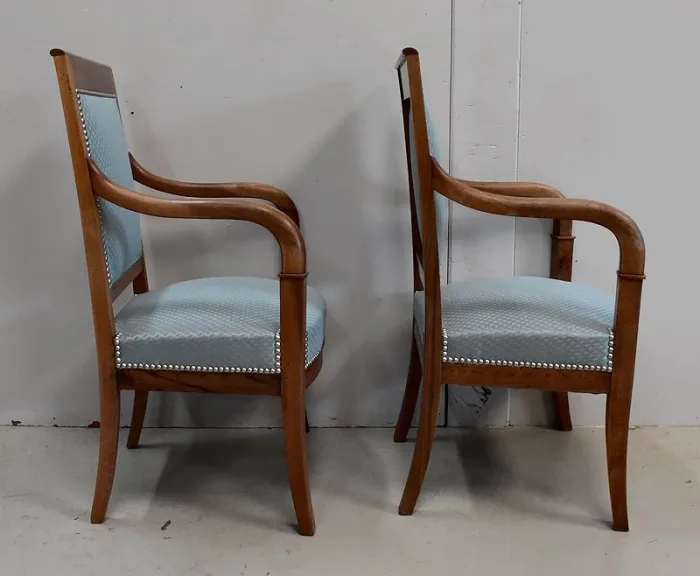 PAAR FRANZÖSISCHER DIRECTOIRE STYLE ARMCHAIRS