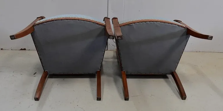 PAAR FRANZÖSISCHER DIRECTOIRE STYLE ARMCHAIRS