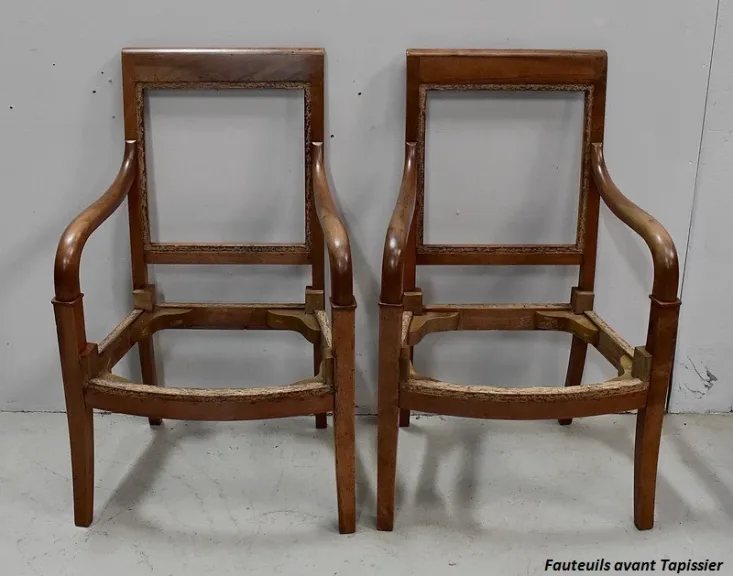 PAAR FRANZÖSISCHER DIRECTOIRE STYLE ARMCHAIRS