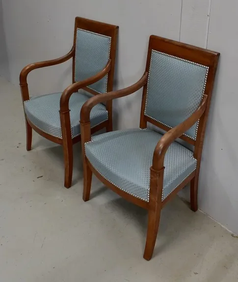 PAAR FRANZÖSISCHER DIRECTOIRE STYLE ARMCHAIRS