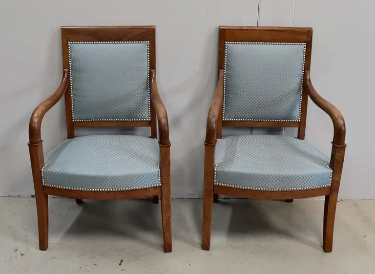 PAAR FRANZÖSISCHER DIRECTOIRE STYLE ARMCHAIRS