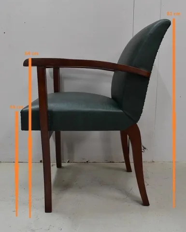 PAIR OF BRIDGE ARMCHAIRS