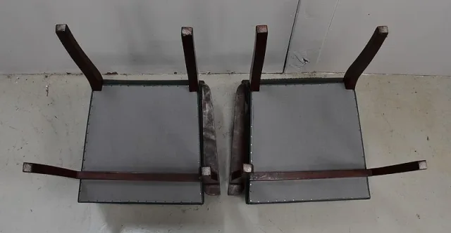 PAIR OF BRIDGE ARMCHAIRS