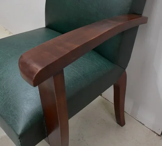 PAIR OF BRIDGE ARMCHAIRS