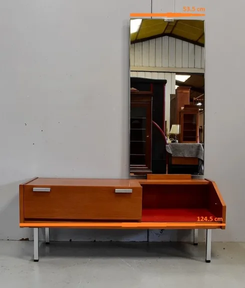 Coiffeuse en Teck, esprit Vintage – 1960 / 1970