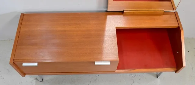 Coiffeuse en Teck, esprit Vintage – 1960 / 1970