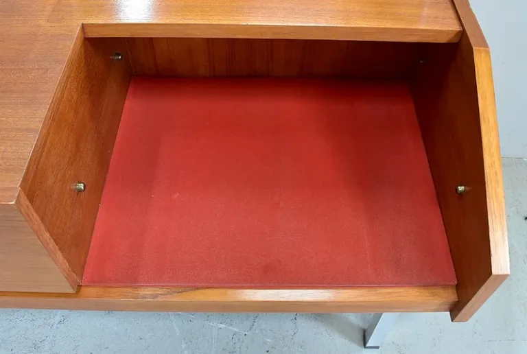 Coiffeuse en Teck, esprit Vintage – 1960 / 1970