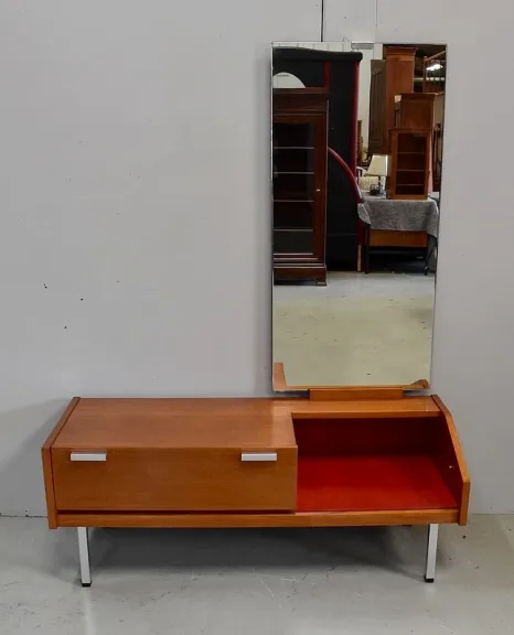 Coiffeuse en Teck, esprit Vintage – 1960 / 1970