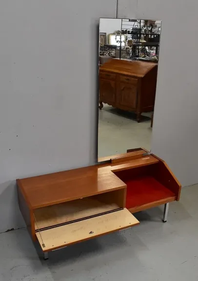 Coiffeuse en Teck, esprit Vintage – 1960 / 1970
