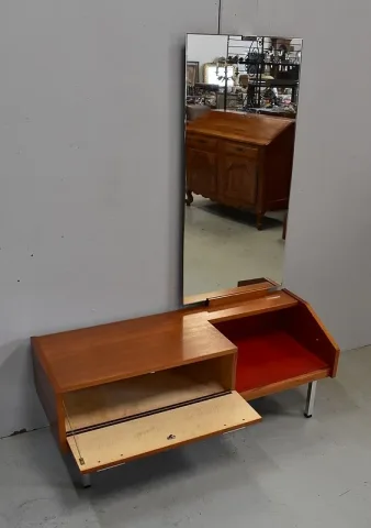 Coiffeuse en Teck, esprit Vintage – 1960 / 1970