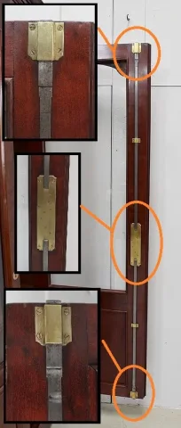 Bibliothèque Vitrine en Placage d’Acajou Moucheté – Fin XIXe