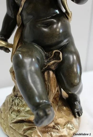 PAAR BRONZE CANDELABRA