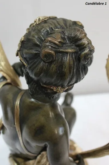 PAAR BRONZE CANDELABRA
