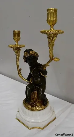 PAAR BRONZE CANDELABRA