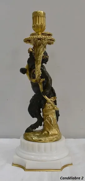 PAAR BRONZE CANDELABRA
