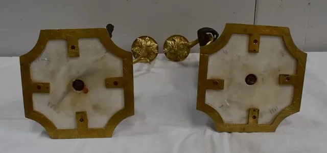 PAAR BRONZEN KANDELABRA