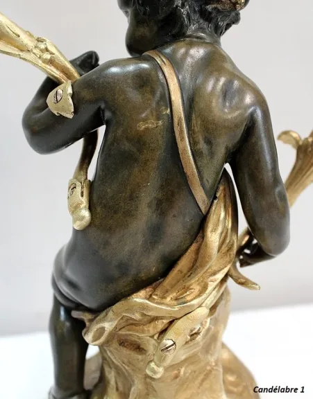 PAAR BRONZE CANDELABRA