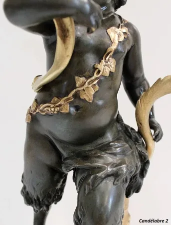 PAAR BRONZE CANDELABRA