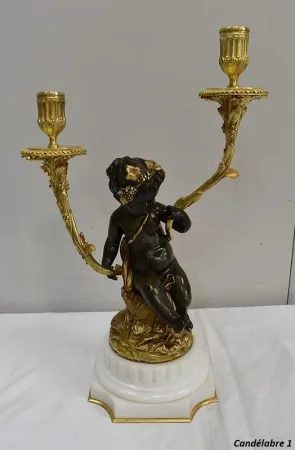 PAAR BRONZE CANDELABRA