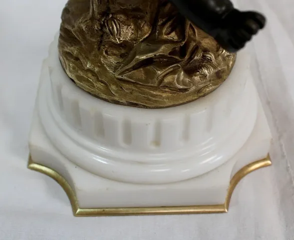 PAAR BRONZEN KANDELABRA