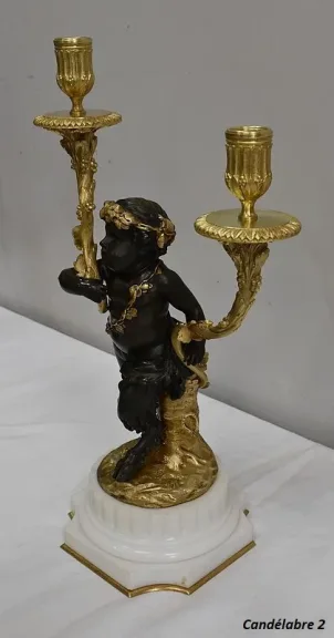 PAAR BRONZE CANDELABRA