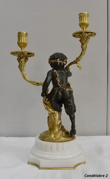 PAAR BRONZE CANDELABRA