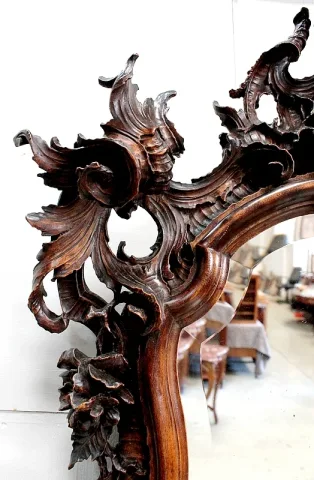 LOUIS XV ROCAILLE STYLE MIRROR