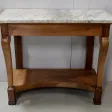 Console de Propriété, en Noyer massif, époque Restauration – Début XIXe