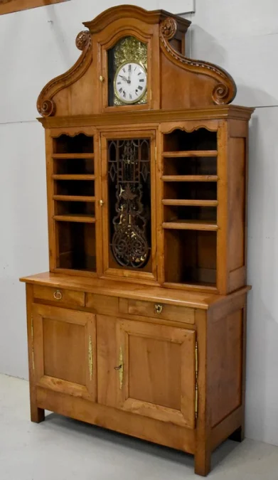 Rare Buffet Deux Corps Régional, en Merisier – 1ère partie XIXe