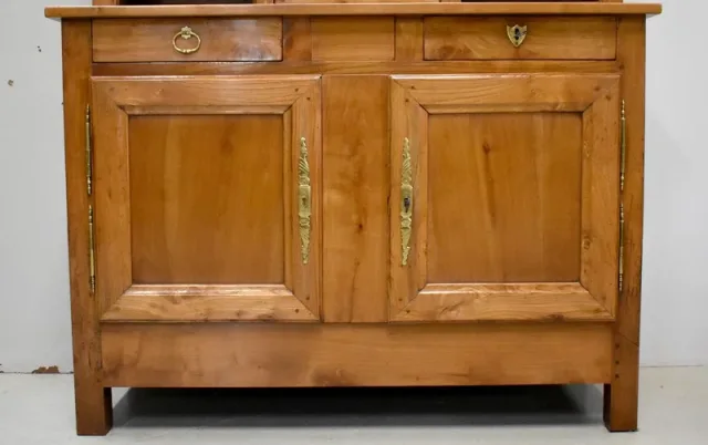 Rare Buffet Deux Corps Régional, en Merisier – 1ère partie XIXe